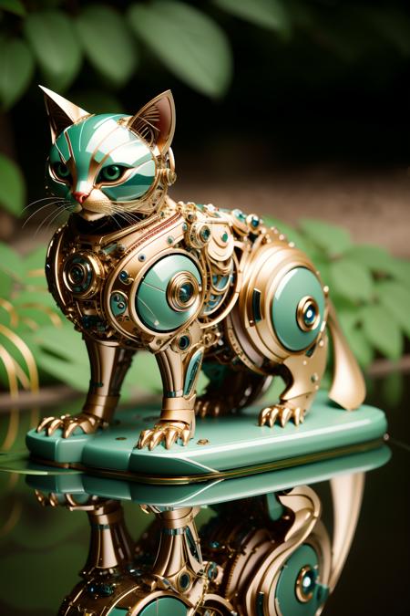 00288-3234195614-mechanical cat,((masterpiece)), ((best quality)), 8k, high detailed, ultra-detailed, A (red_1.3) , harmoniously integrated into.png